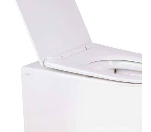 Унитаз напольный Qtap Swan безободковый с сиденьем Soft-close QT16223178W