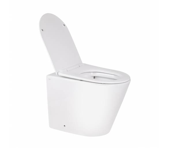 Вуличний туалет Qtap SWAN без обода з сидінням Soft-close QT16223178W