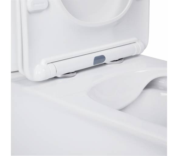 Унитаз-компакт Qtap Nando безободковый с сиденьем Soft-close QT12221222AW