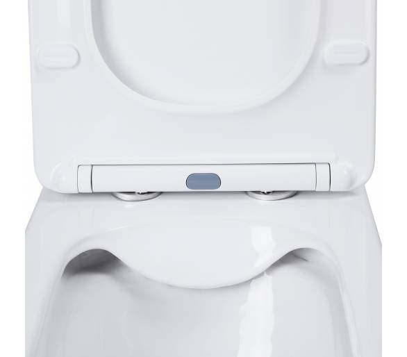 Унитаз-компакт Qtap Nando безободковый с сиденьем Soft-close QT12221222AW