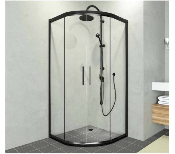 Душевая кабина Veronis Alonza Black 90x90x190 без поддона
