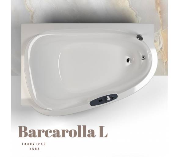 ᐉ Акриловая ванна WGT Barcarolla L левая асимметричная 183*125 Easy купить в Киеве по выгодной цене. Доставка по Украине. Гарант