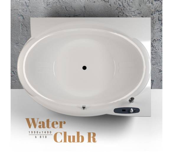 ᐉ Акриловая ванна WGT Water Club R правая асимметричная 199*149 Easy купить в Киеве по выгодной цене. Доставка по Украине. Гаран
