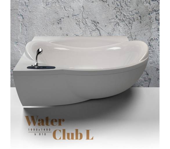 ᐉ Акриловая ванна WGT Water Club L левая асимметричная 199*149 Easy купить в Киеве по выгодной цене. Доставка по Украине. Гарант