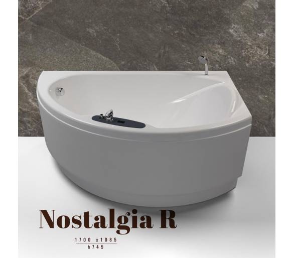 ᐉ Акриловая ванна WGT Nostalgia R правая асимметричная 170*109 Easy купить в Киеве по выгодной цене. Доставка по Украине. Гарант