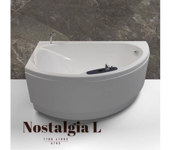 ᐉ Акриловая ванна WGT Nostalgia L левая асимметричная 170*109 Easy купить в Киеве по выгодной цене. Доставка по Украине. Гаранти