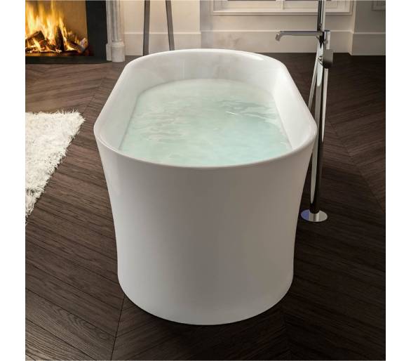 Окремо стоїть акрилова ванна Albatros Idea F Oval 170x80 з аеромасажем