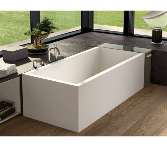 Аеромасажна ванна зі штучного каменю Albatros Modula Wall 202x85 в кутку