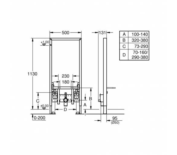 ᐉ Инсталляция для биде Grohe Rapid SL 38553001 купить в Киеве по выгодной цене. Доставка по Украине. Гарантия
