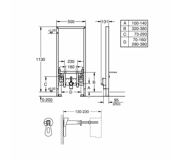 ᐉ Инсталляция для биде 2 в 1 Grohe Rapid SL 385530013855800M купить в Киеве по выгодной цене. Доставка по Украине. Гарантия