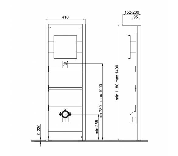Установка для пісуару Qtap Гніздо QT0188711U