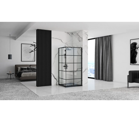Душевая кабина REA CONCEPT 100X80 черный