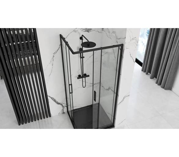 Душевая кабина REA PUNTO 90X90 черный