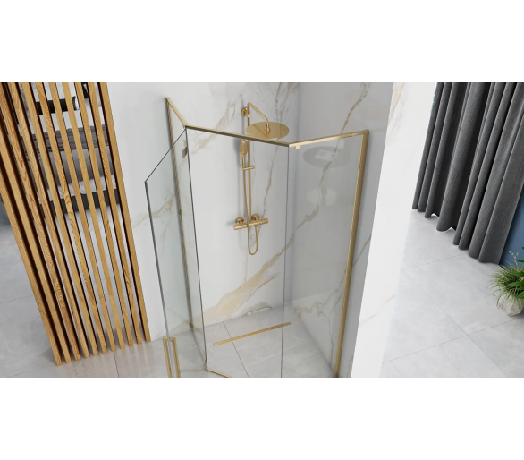 Душова кабіна REA DIAMOND золотом GOLD 90X90