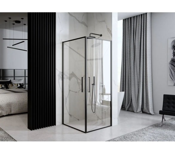 Душова кабіна REA ABRA BLACK MAT 90x90 чорний