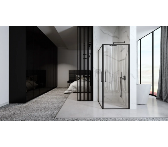 Душевая кабина REA ABRA BLACK MAT 90x90 черный