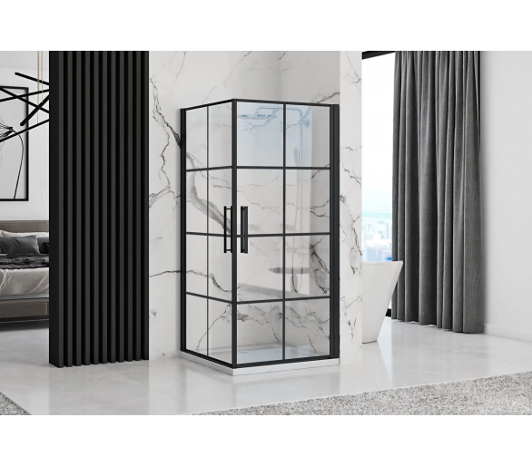 Душевая кабина REA RUBIK BLACK MAT 80Х80 черный