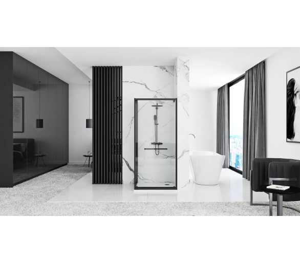 Душевая кабина REA SPACE IN BLACK 100X80 черный