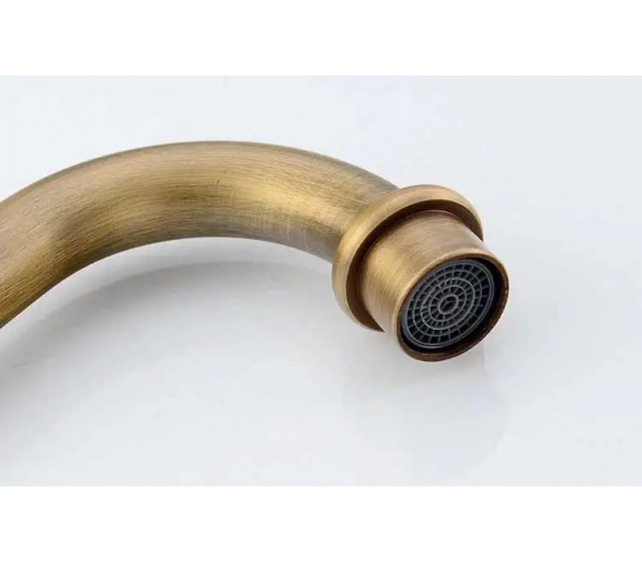 Смеситель для раковины (умывальника) REA BONA OLD GOLD золотой высокий