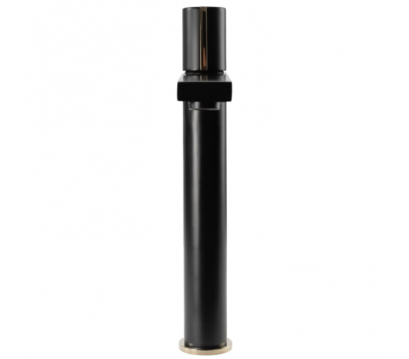 Смеситель для раковины (умывальника) REA ICON BLACK L.GOLD черный высокий