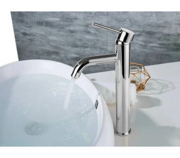 Кран для раковини (умивальник) REA хром LUNGO CHROME high