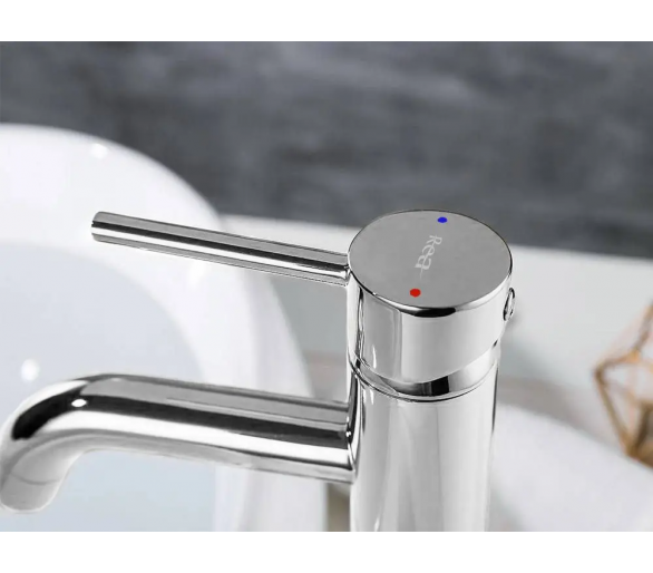 Кран для раковини (умивальник) REA хром LUNGO CHROME high
