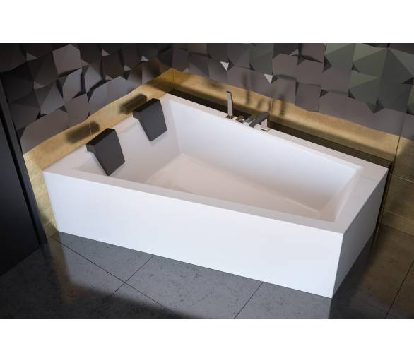 Акрилова ванна BESCO INTIMA SLIM 170х125 см. зліва