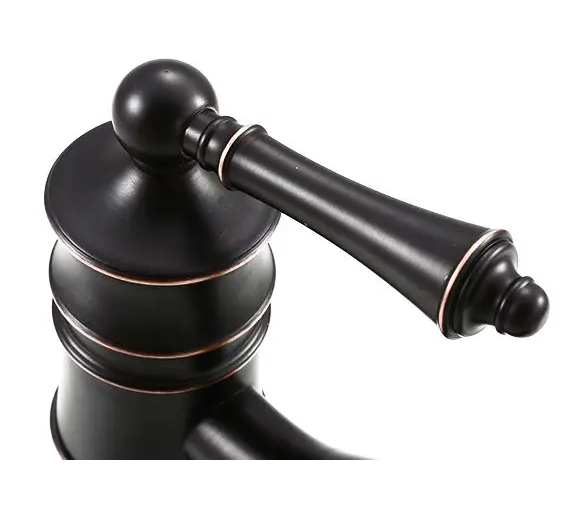 Смеситель для раковины (умывальника) REA VINTAGE OLD BLACK черный высокий