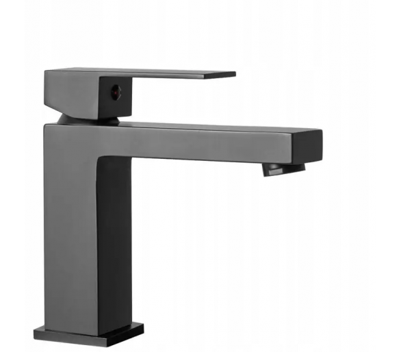 Кран для мийки (умивальник) EA FENIX LOW BLACK black low
