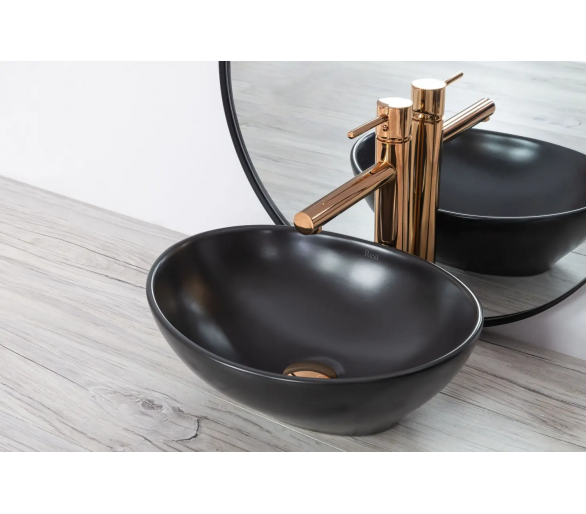 Змішувач для раковини (умивальник) REA TESS ROSE GOLD Rose Gold High