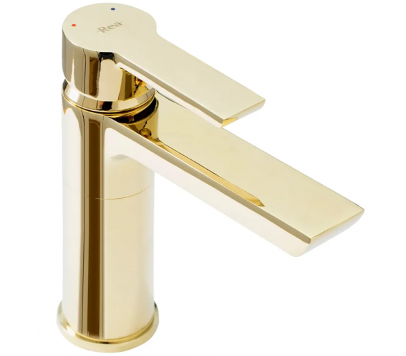 Кран для раковини (умивальник) REA золотий низький ARGUS GOLD