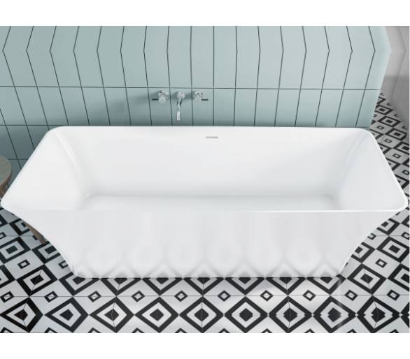Ванна с искусственного камня Miraggio Bonita 180х75 белая