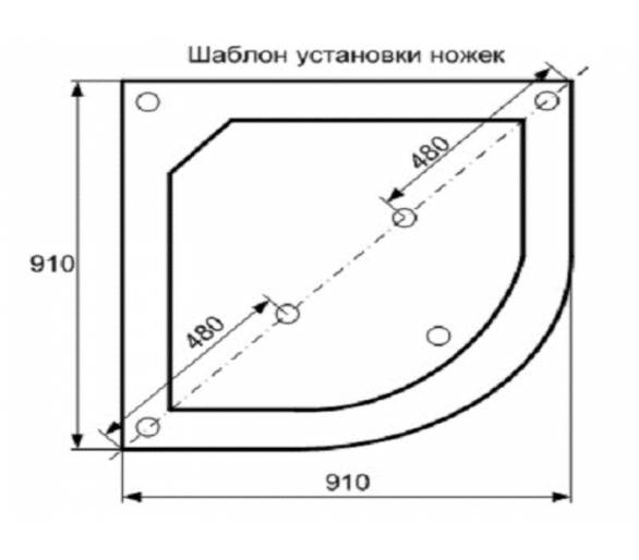 ᐉ Поддон акриловый полукруглый Тритон купить в Киеве по выгодной цене. Доставка по Украине. Гарантия