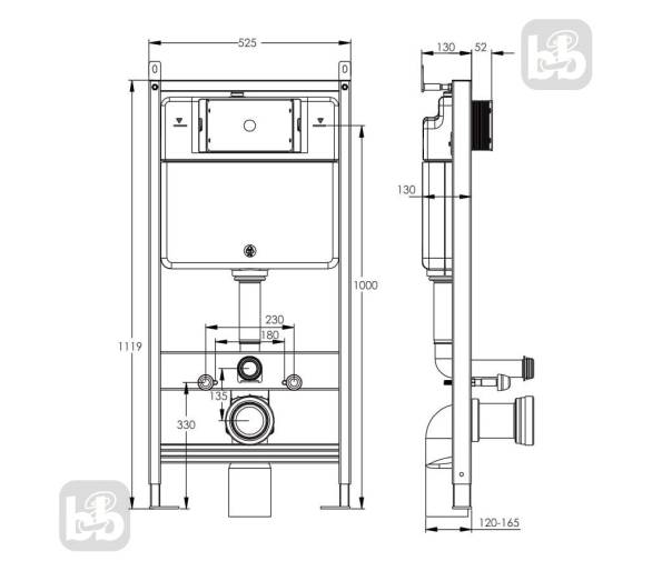 ᐉ Комплект инсталляция с унитазом FIESTA Rimless, VOLLE MASTER EVO без клавиши купить