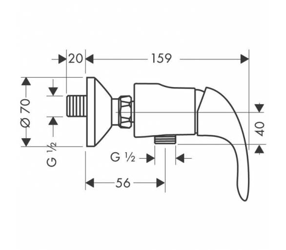 Змішувач для душу Hansgrohe Focus E 31760000