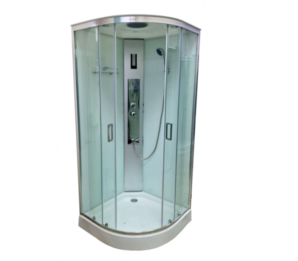 Душевой бокс VERONIS BN-4-90 CHROME 90x90 низкий поддон