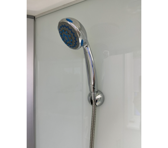 Душовий бокс Veronis BV-4-90 white CHROME 90x90 глибокий піддон