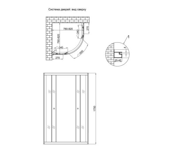 Душевая кабина Lidz Latwa SC80x80.SAT.LOW.FR Frost