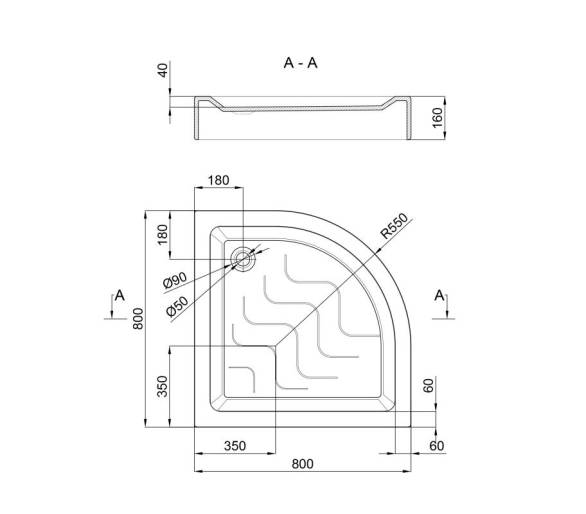 Душевая кабина ŁATWA SC80x80.SAT.LOW.FR низкий поддон