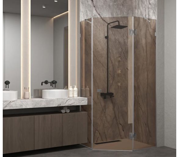 П'ятикутна душова кабіна SOFI 100x100x200 см