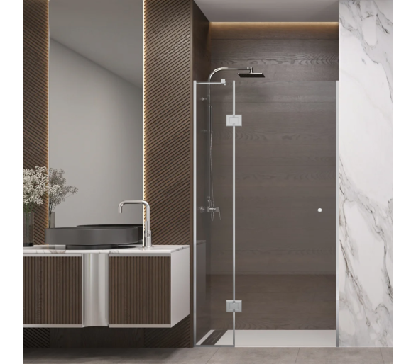 Душевые стеклянные двери MARSELL 90x200м.