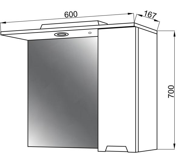 Шафа Амелія Z-1 60 з дзеркалом