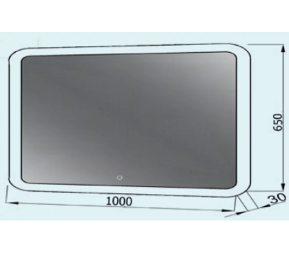 Дзеркало Сицилія Z-1000x650 LED touch control