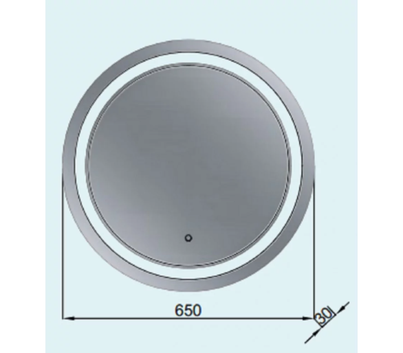 Зеркало Сицылия Z-650x600 LED touch control