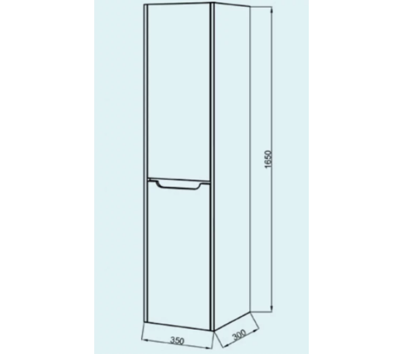 Пенал Valencia Grey ПП-35 L/R
