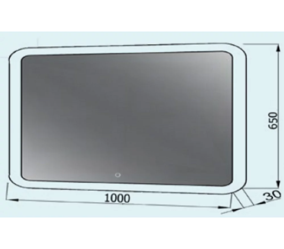 Дзеркало Ліон Z-1000x650 LED touch control
