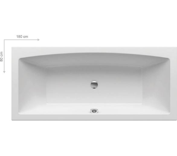 Акриловая прямоугольная ванна Ravak FORMY SLIM 02 180x80