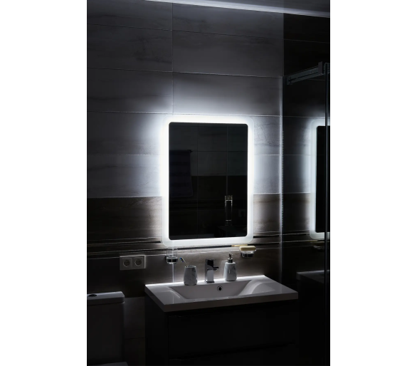 Дзеркало з LED підсвіткой в ванну кімнату прямокутне MR-3 Global Glass
