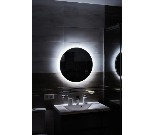 Зеркало с LED подсветкой в ванную комнату прямоугольное MR-8 Global Glass