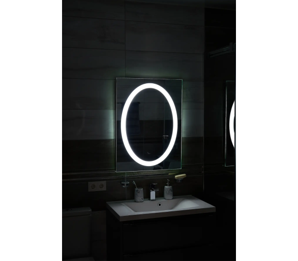 Дзеркало з LED підсвіткой в ванну кімнату прямокутне MR-11 Global Glass